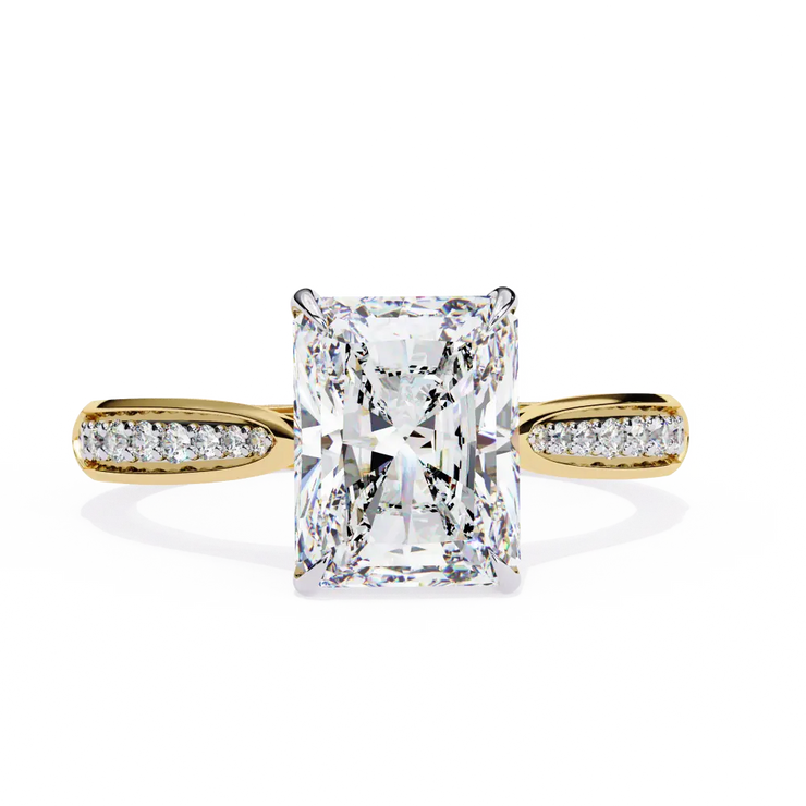 Radiant Cut Lab Grown Diamond Engagement Ring