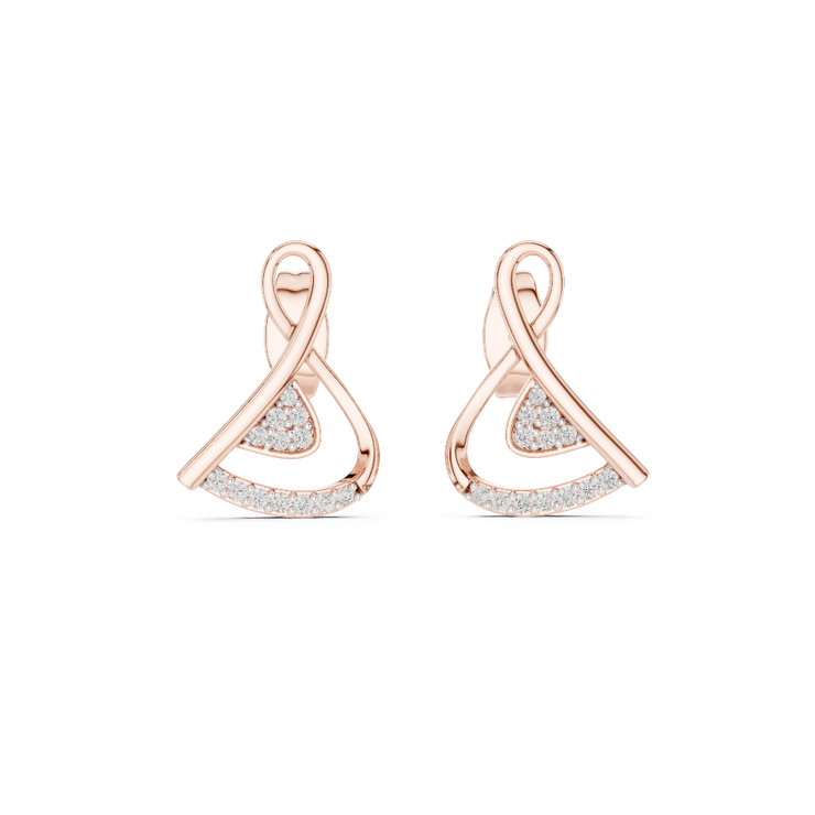 Infinity Grace Diamond Stud Earrings