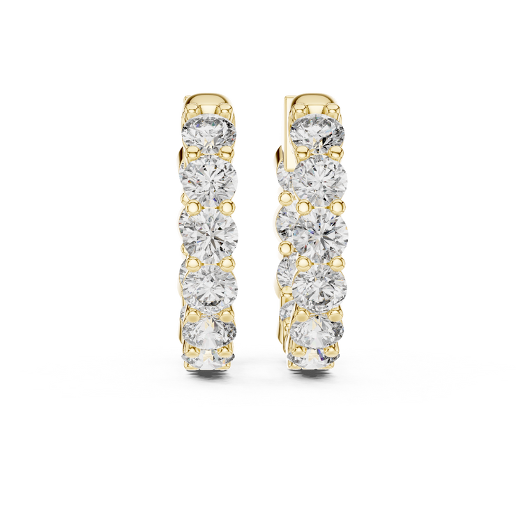 Prestige Diamond Hoop Earrings