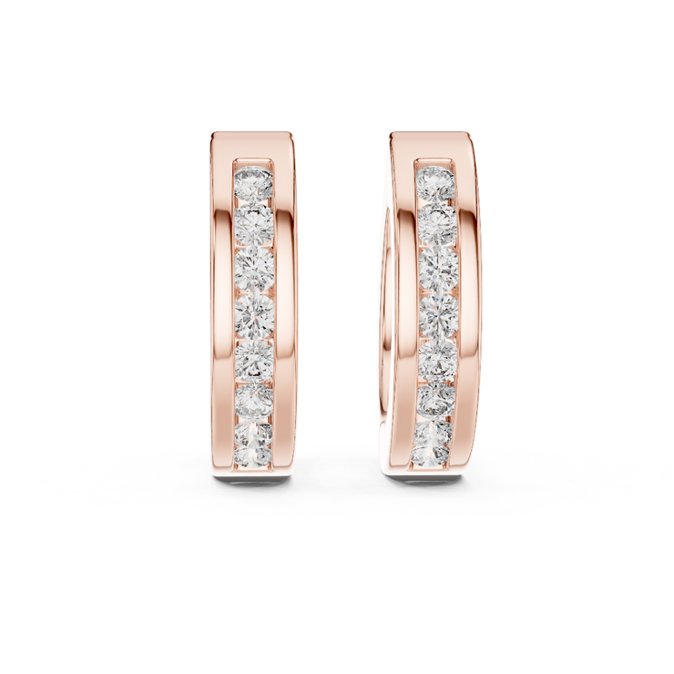 Spark Diamond Huggie Earrings