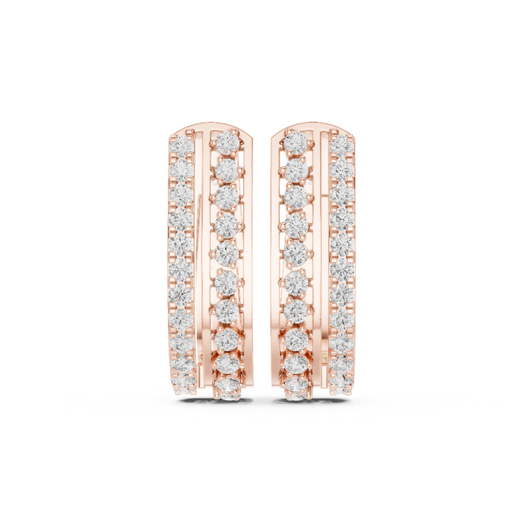 Endless Sparkle Diamond Hoop Earrings