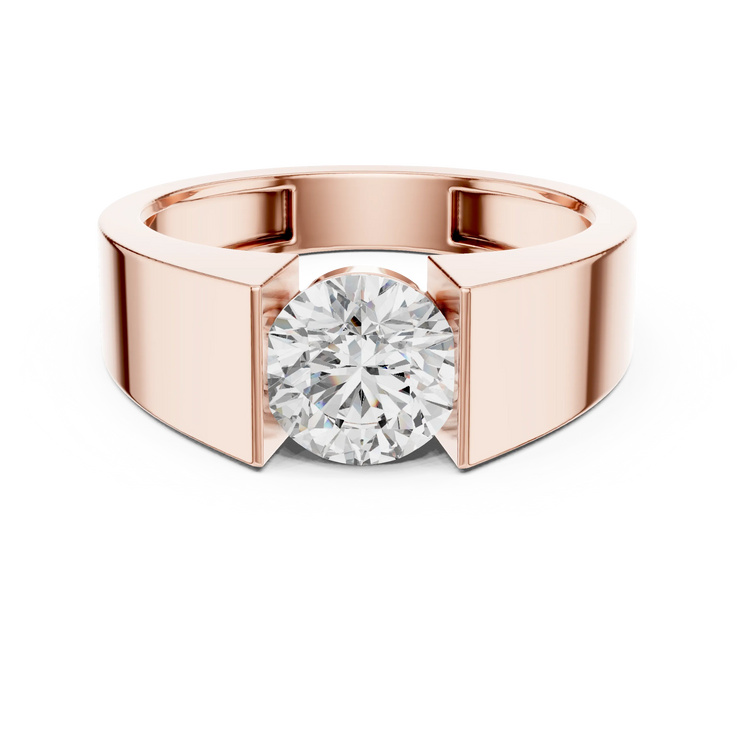 Round Lab Grown Diamond Open-Shank Anniversary Ring
