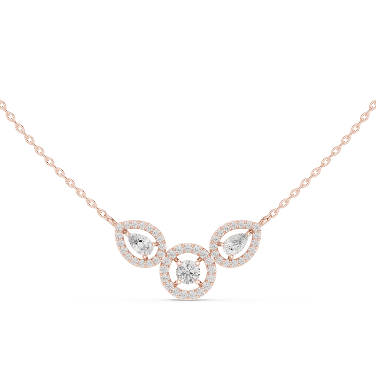 Three Stone Diamond Pendant