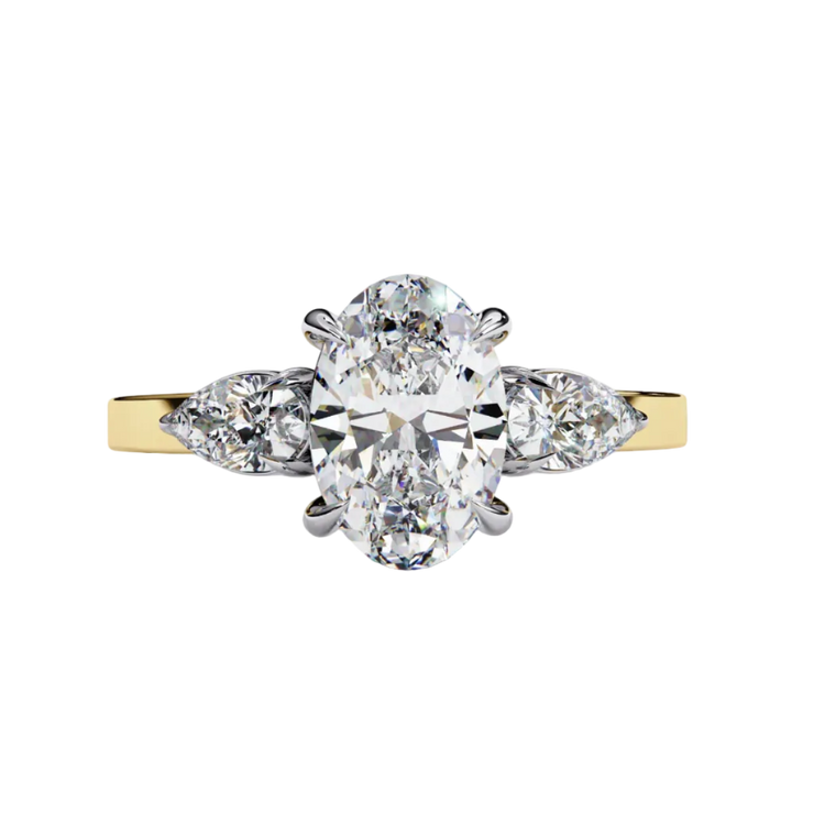 Oval Diamond Verona Accent Ring