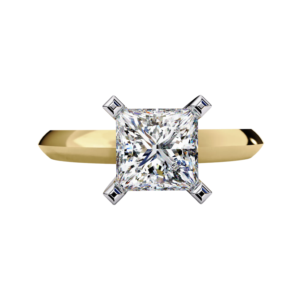Princess Cut Diamond Solitaire Ring