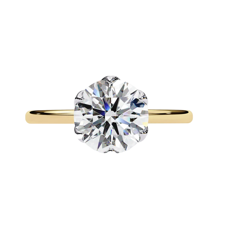 Round Lab Grown Diamond Solitaire Engagement Ring (1.92 ct)
