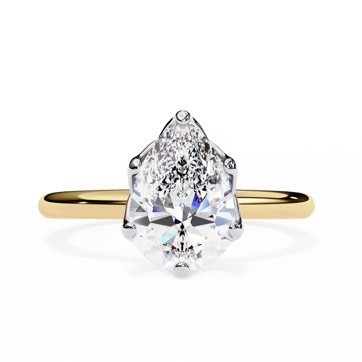 Pear Cut Lab Grown Diamond Solitaire
