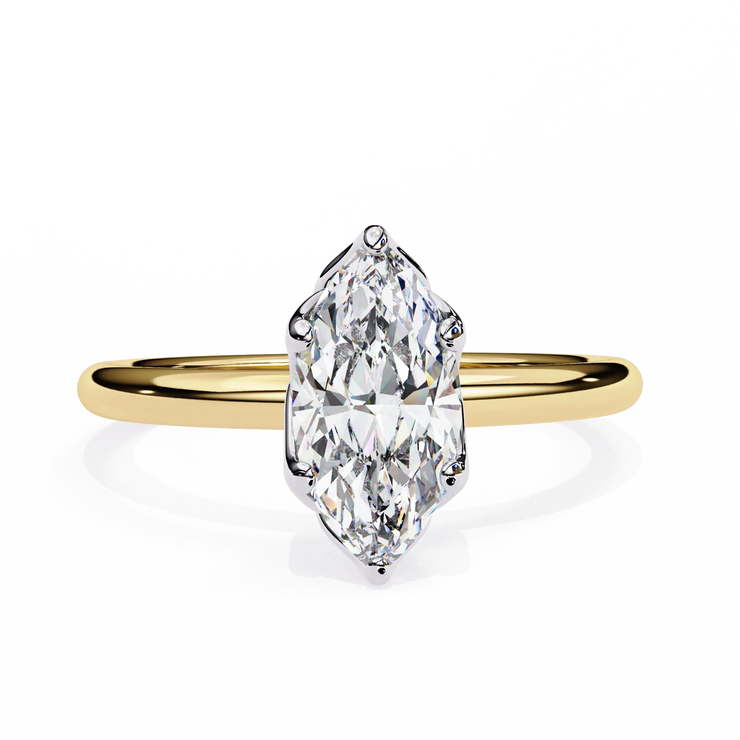 Marquise Cut Lab Grown Diamond Solitaire