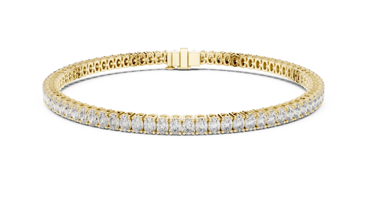 Oval Cut Lab Grown Diamond Tennis Bracelet