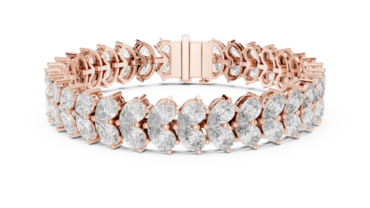 Pear Shape Diamond Tennis Bracelet
