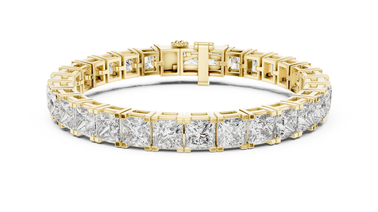 Princess Cut Diamond Tennis Bracelet