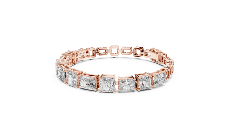 Fancy Shape Diamond Link Bracelet