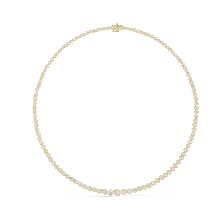 Classic Bezel Tennis Necklace