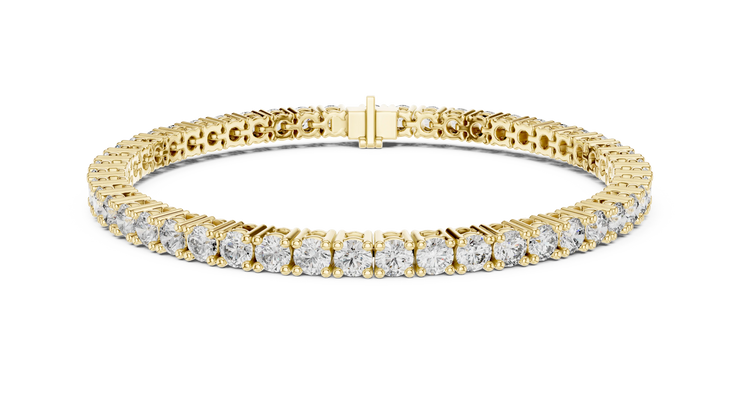 Classic Round Diamond Line Bracelet