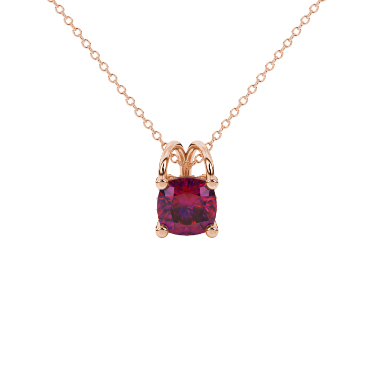 Vintage Cushion Cut Gemstone Pendant