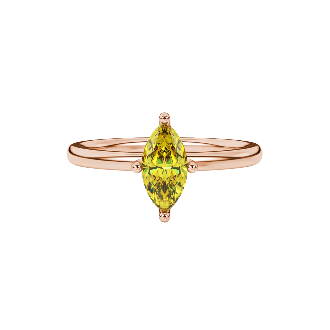 Marquise Cut Six Prong Gemstone Ring