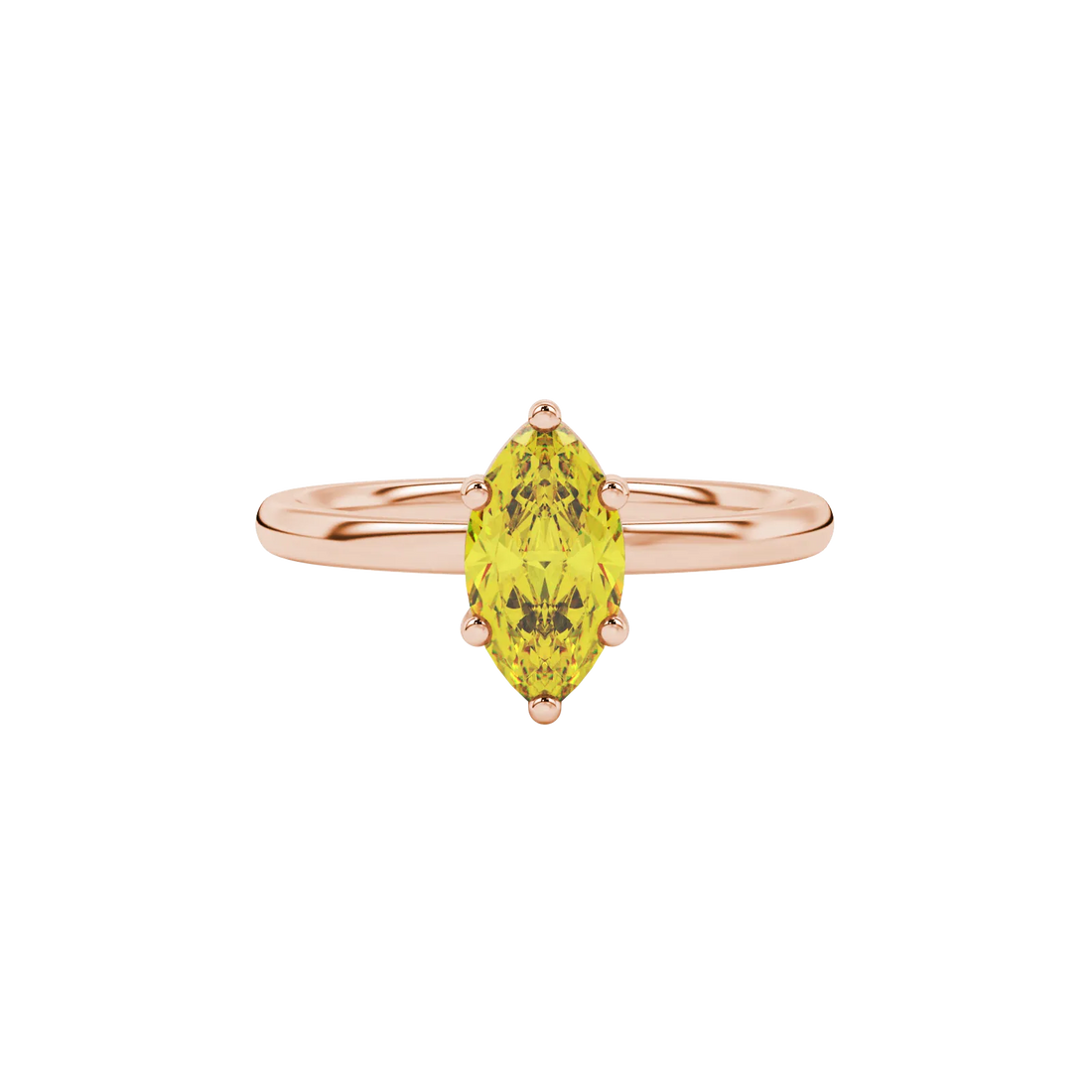 Marquise Cut Classic Basket Gemstone Ring