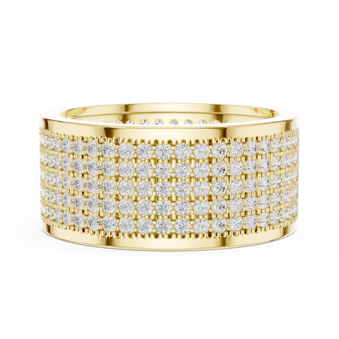 Round Diamond Pavé Band Ring