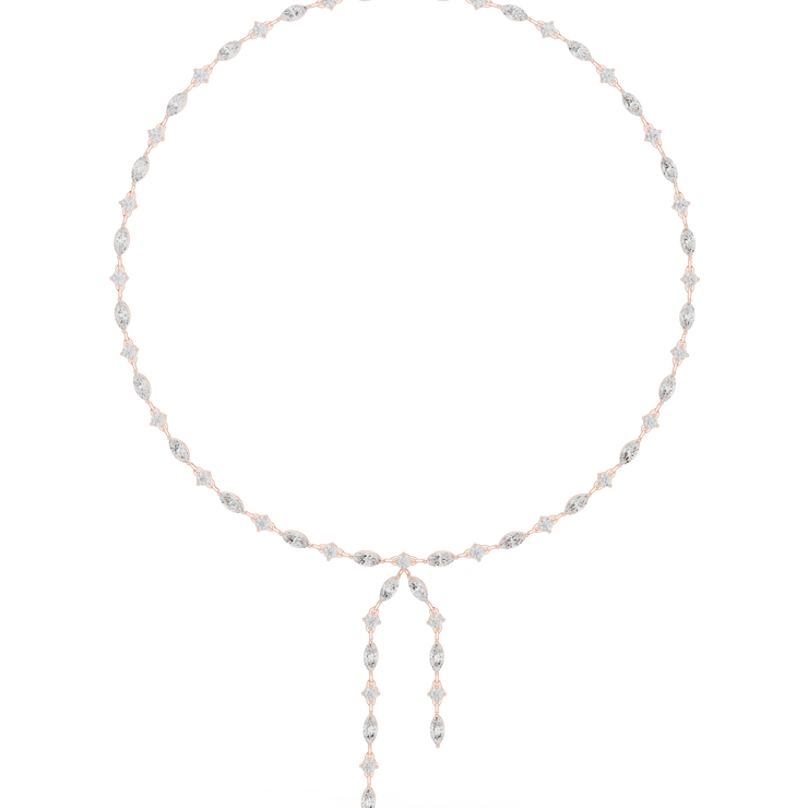 Marquise Diamond Drop Necklace
