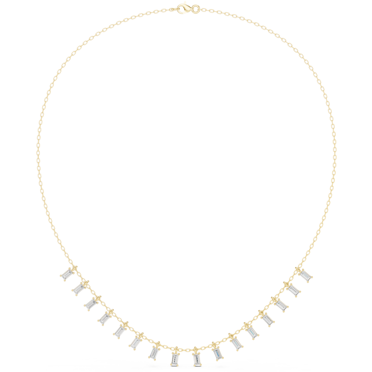 Baguette Diamond Necklace