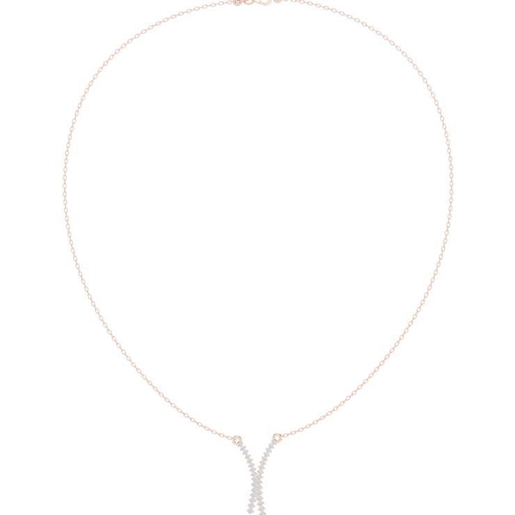 Diamond Criss Cross Necklace
