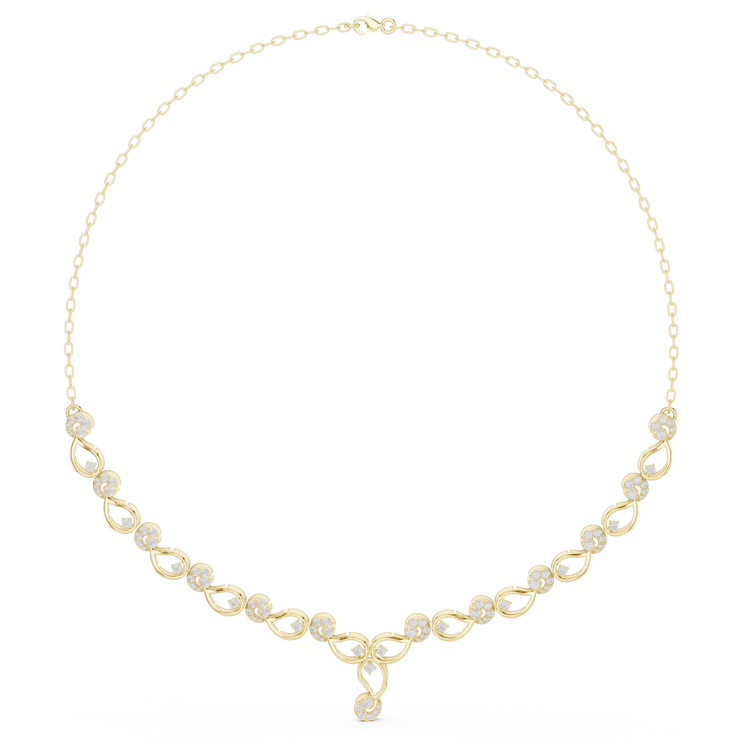 Floral Vine Diamond Necklace