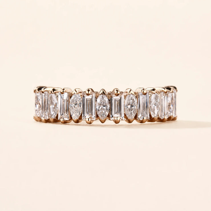 Baguette Lab Grown Diamond Eternity Wedding Band