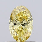 0.34ct Fancy Yellow Oval Lab-Grown Diamond | IGI Certified