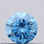 0.24ct Fancy Vivid Blue ROUND Lab-Grown Diamond | IGI Certified