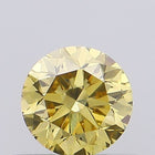 0.33ct Fancy Intense Yellow ROUND Lab-Grown Diamond | IGI Certified