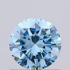 0.59ct Fancy Vivid Blue ROUND Lab-Grown Diamond | IGI Certified