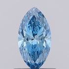 0.56ct Fancy Vivid Blue Marquise Lab-Grown Diamond | IGI Certified