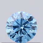 0.28ct Fancy Vivid Blue ROUND Lab-Grown Diamond | IGI Certified