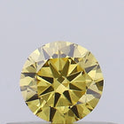 0.22ct Fancy Vivid Yellow ROUND Lab-Grown Diamond | IGI Certified