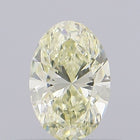 0.42ct Fancy Light Yellow Oval Lab-Grown Diamond | IGI Certified