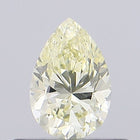 0.43ct Fancy Light Yellow Pear Lab-Grown Diamond | IGI Certified