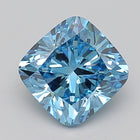 4.01ct Blue Cushion Lab-Grown Diamond | IGI Certified