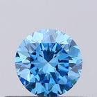 0.28ct Fancy Vivid Blue ROUND Lab-Grown Diamond | IGI Certified