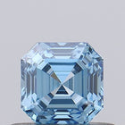 0.52ct Fancy Vivid Blue Asscher Lab-Grown Diamond | IGI Certified