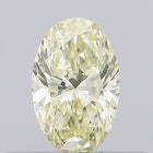 0.32ct Fancy Light Yellow Oval Lab-Grown Diamond | IGI Certified