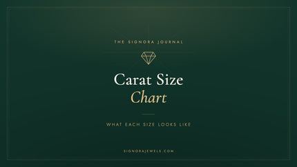 Diamond carat size chart - Signora Jewels