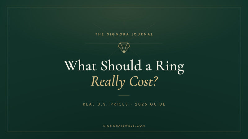 How much should an engagement ring cost in 2026 — real US prices guide by Signora Jewels