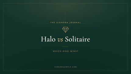 Halo vs solitaire engagement rings - Signora Jewels