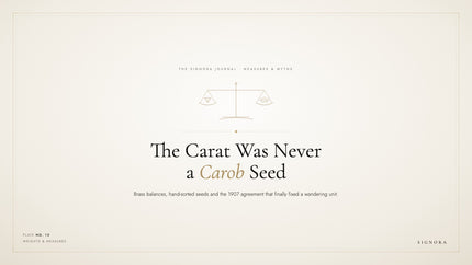 The Carat Was Never a Carob Seed
