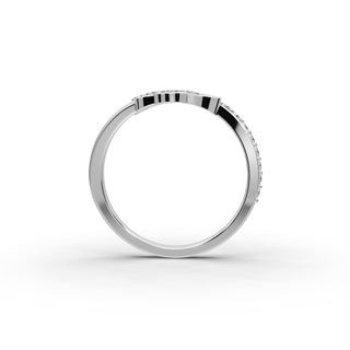 0.278 ct Round Lab Grown Diamond Heart Ring in gold, view 2
