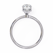 Hidden Halo Oval Diamond Solitaire Ring with Cathedral Gallery