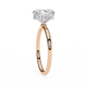 Hidden Halo Oval Diamond Solitaire Ring with Cathedral Gallery