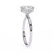 Hidden Halo Oval Diamond Solitaire Ring with Cathedral Gallery