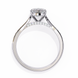 Diamond ring with a white background