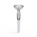Diamond ring with a white background